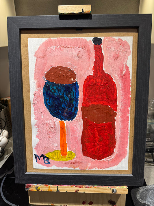 A Quiet Evening Shared In Crimson Hues