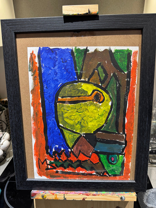 Frog in Abstract Forest