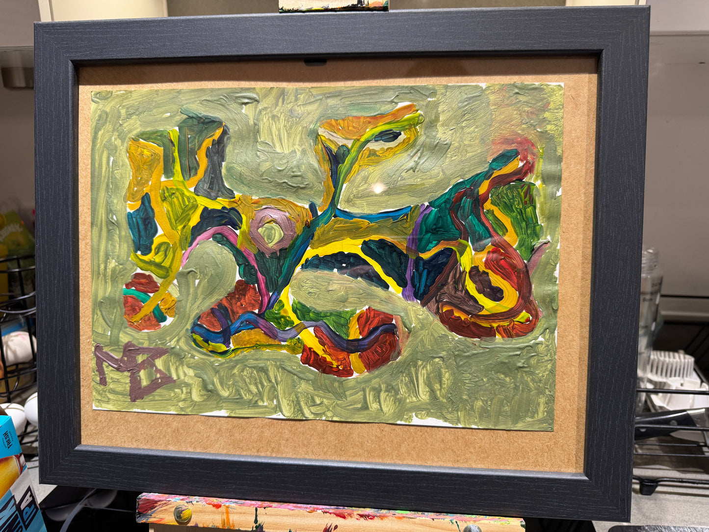 Abstract Floral Dance: Nature's Energy in Bold Strokes