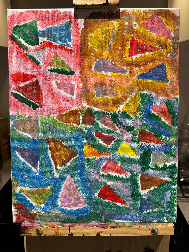 Prism Shattered Across A Vivid Field