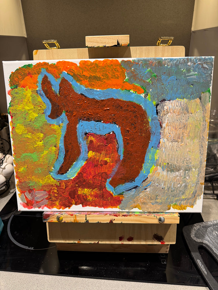 Wild Spirit Resting Within Golden Meadows