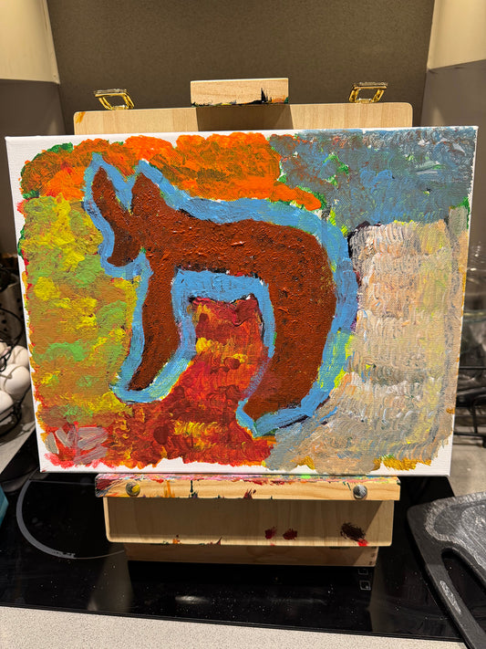 Wild Spirit Resting Within Golden Meadows