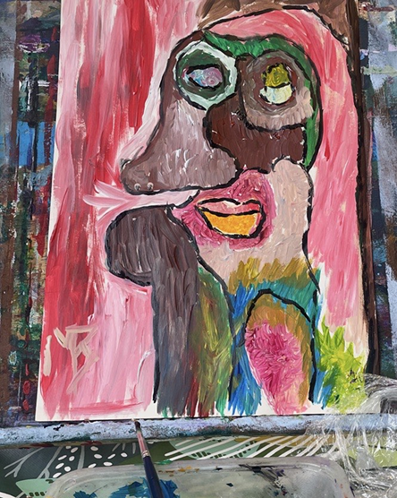 Whispers of Emotion in Broken Painted Faces